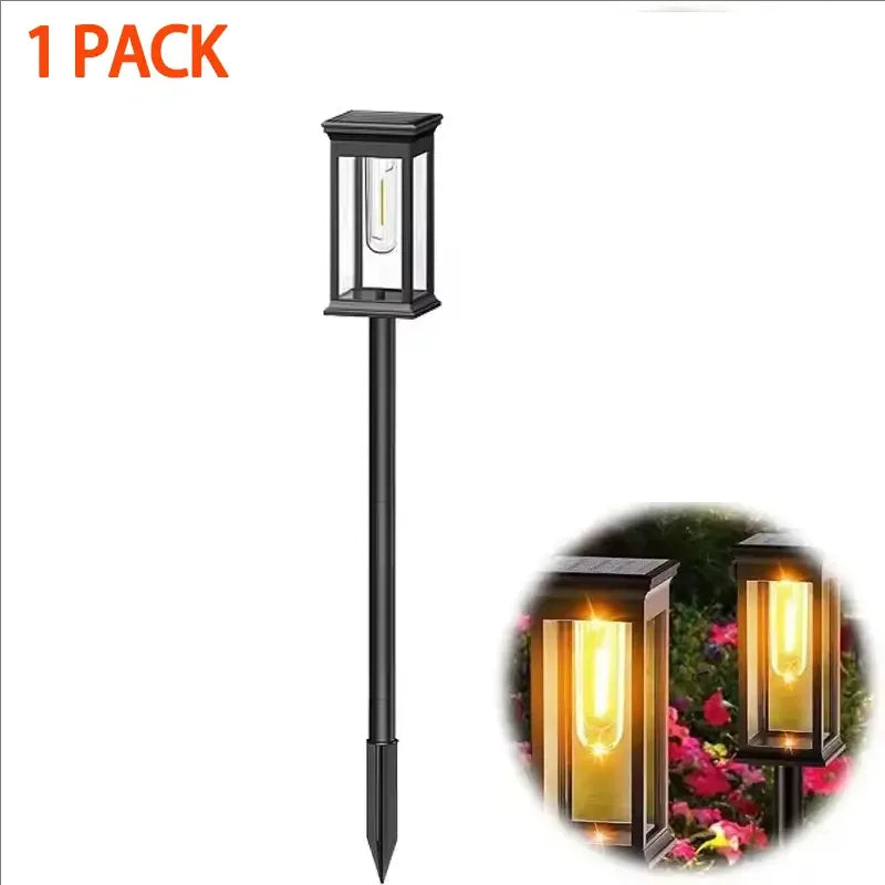 Solar LED Gartenleuchten Set 1/2/4 Stück – Quadratische Weglichter, Outdoor, wasserdicht, für Garten, Terrasse, Gehweg & Rasen