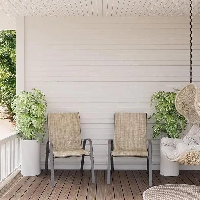 Terrassenstühle wetterfest mit hoher Rückenlehne für komfortables Sitzen