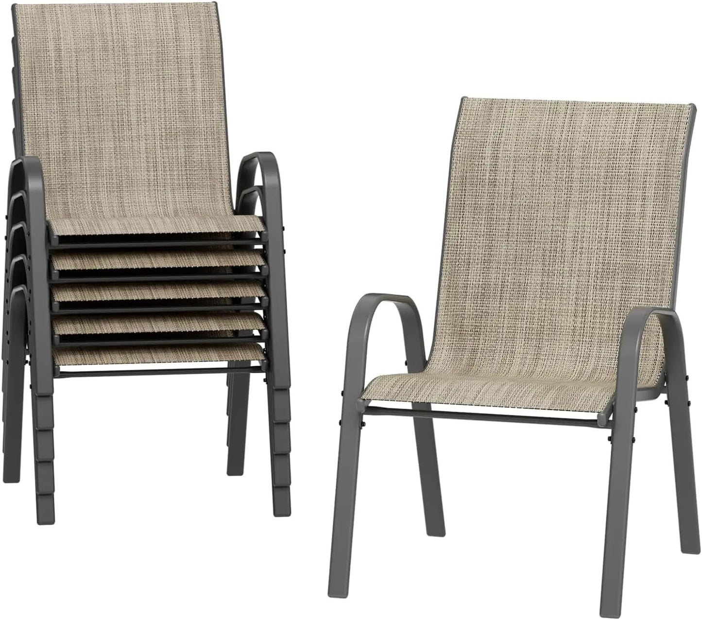 Terrassenstühle wetterfest in Beige für Garten und Terrasse