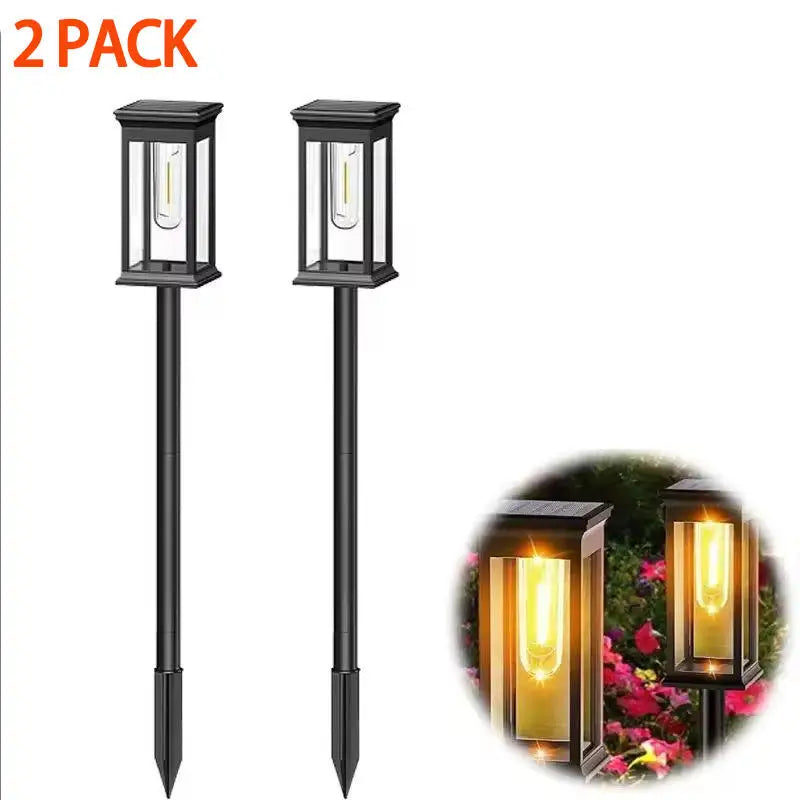 Solar LED Gartenleuchten Set 1/2/4 Stück – Quadratische Weglichter, Outdoor, wasserdicht, für Garten, Terrasse, Gehweg & Rasen