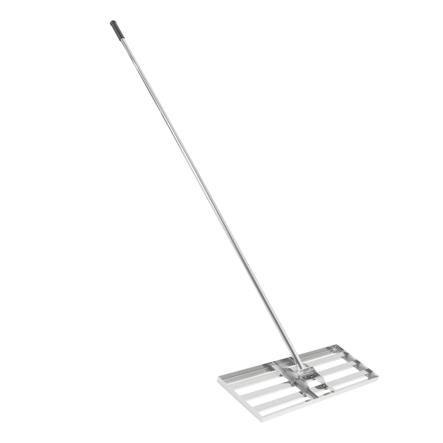 75×25×200 cm Rasenplanierer T-Form – Edelstahl Nivellierrechen mit 180° Schwenkkopf für perfekten Rasen