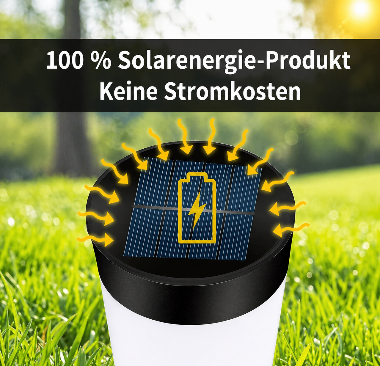 Solar LED Wegleuchte wetterfest für Außenbereiche
