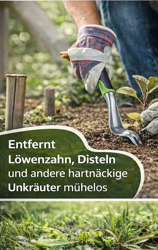 Ergonomischer Unkrautentferner mit Hebelwirkung – Unkraut dauerhaft ohne Chemie entfernen