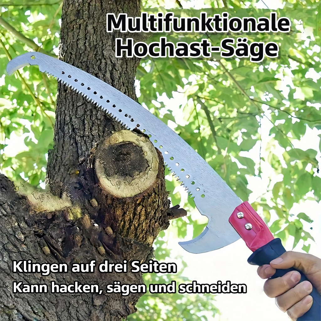 Teleskop-Gartensäge mit Doppelhaken – multifunktionale Astsäge für Obstbäume & Baumschnitt