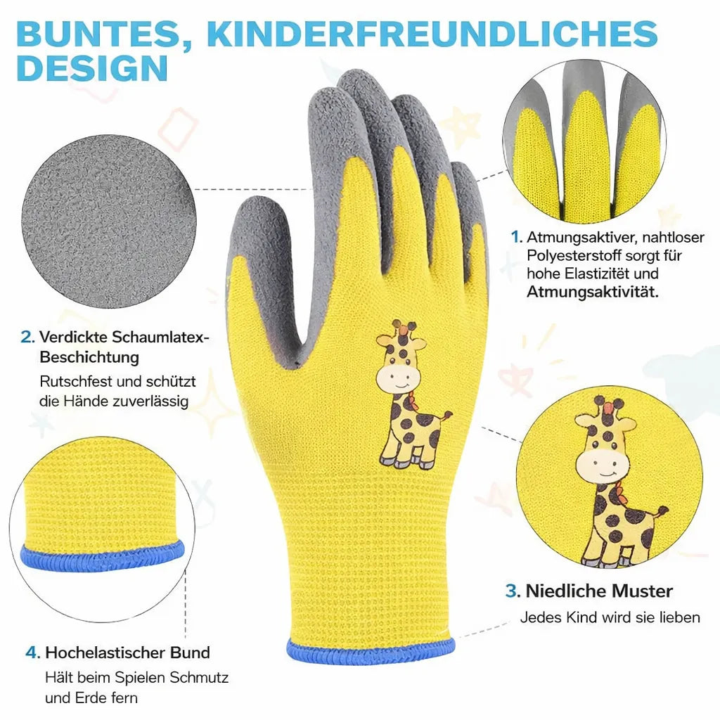Kinder-Gartenhandschuhe – durchstichfest & atmungsaktiv | Schutz für kleine Hände beim Spielen & Gärtnern